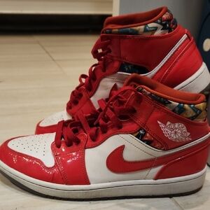 Nike Jordan Red And White-Barcelona